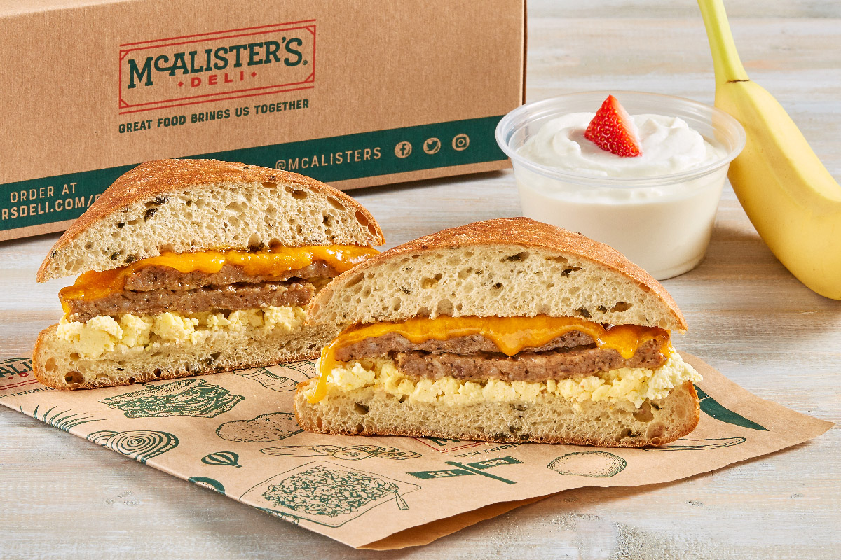 Configure Spicy Sausage & Egg Sandwich McAlister's Deli